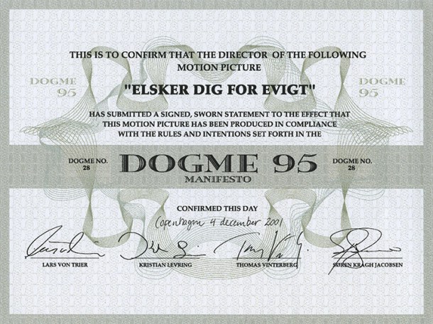 Traballo sobre o movemento Dogma 95